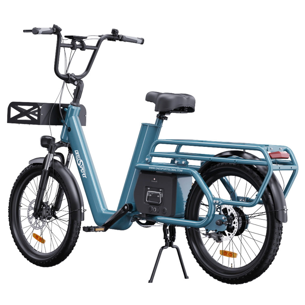 ONESPORT OT01 Electric Cargo Bike 20" Tires 650W Motor 48V 27Ah Battery