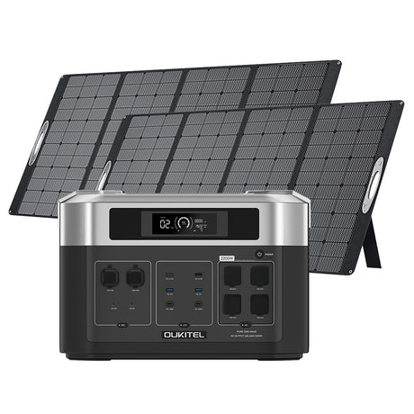 OUKITEL BP2000 Portable Power Station+PV400 400W Foldable Solar Panels