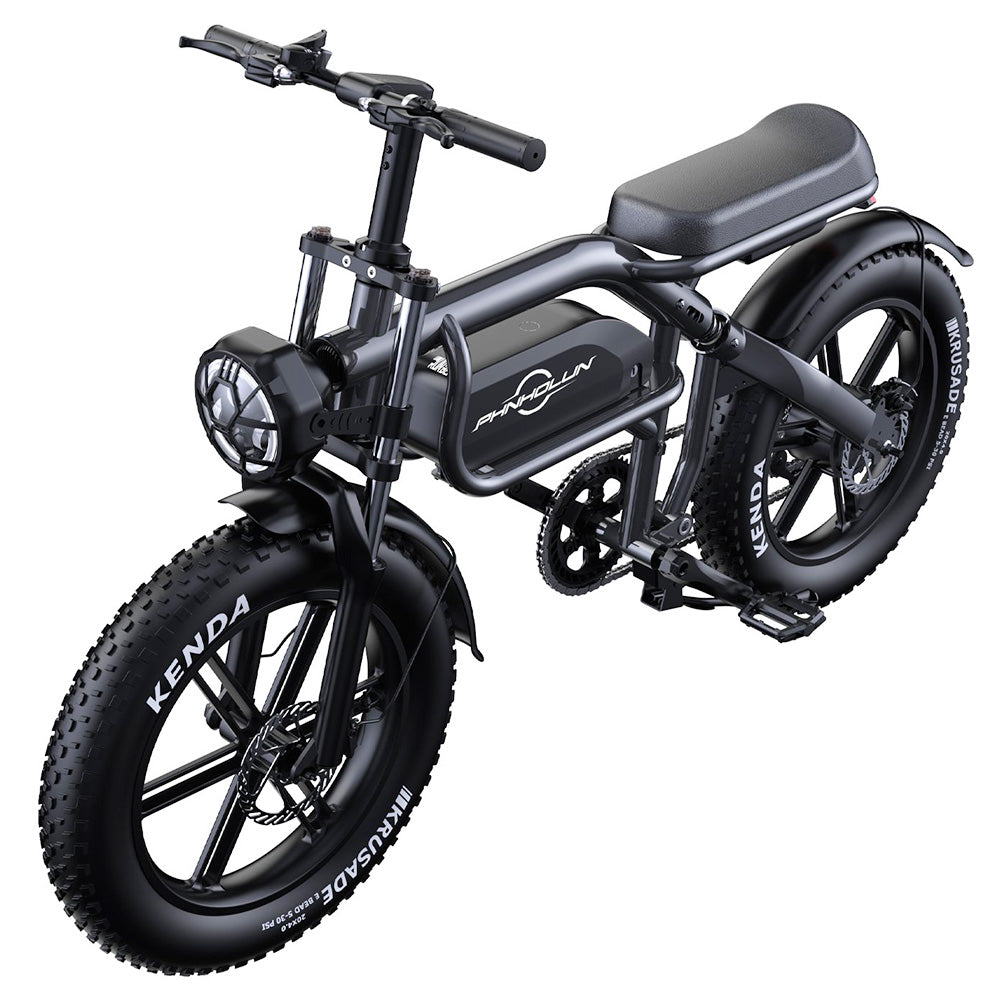 PHNHOLUN C8 Pro Electric Bike 20" Tires 1500W Motor 48V 20Ah Battery