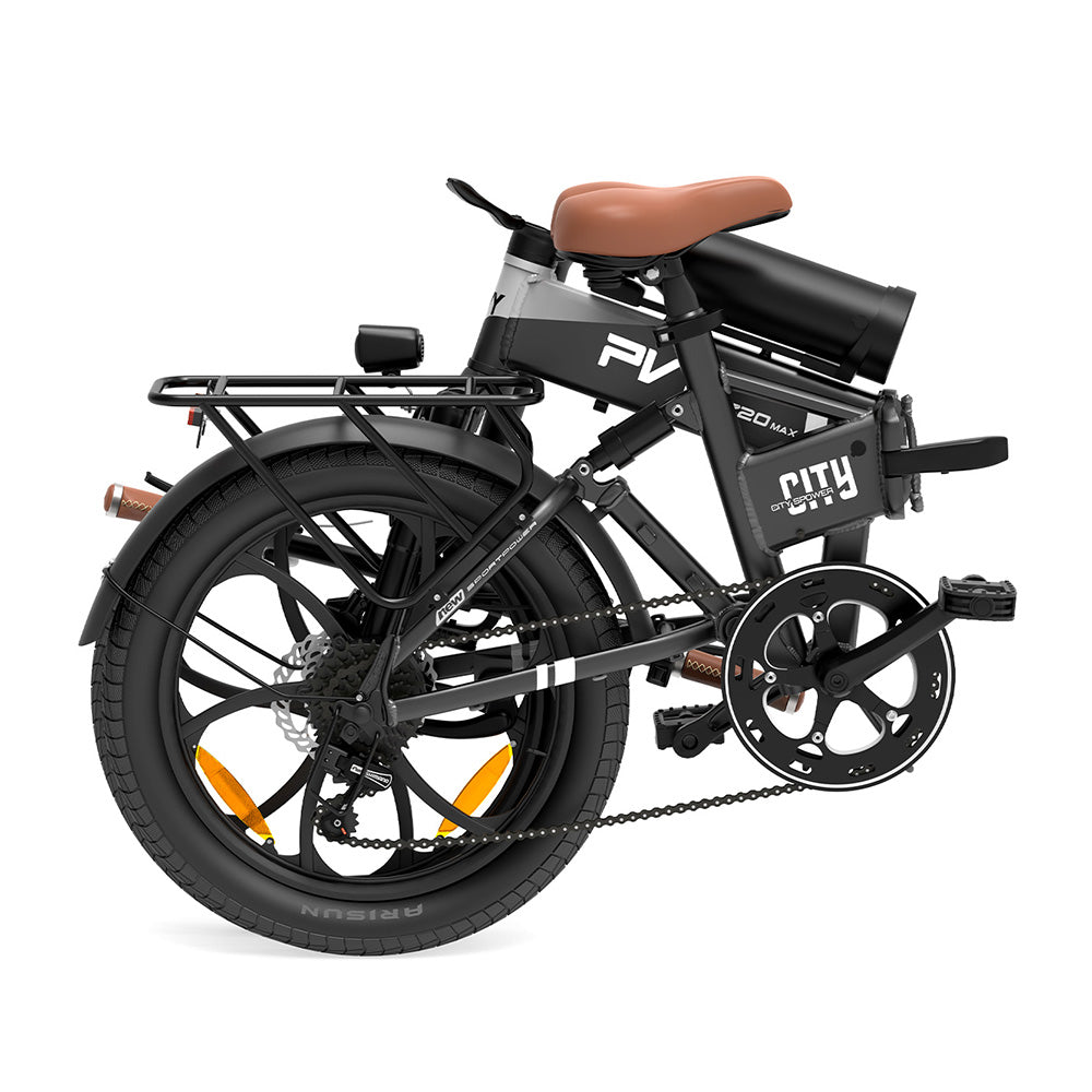 PVY Z20 MAX Electric Bike 20" Tires 750W Motor 36V 25.6Ah Dual Battery