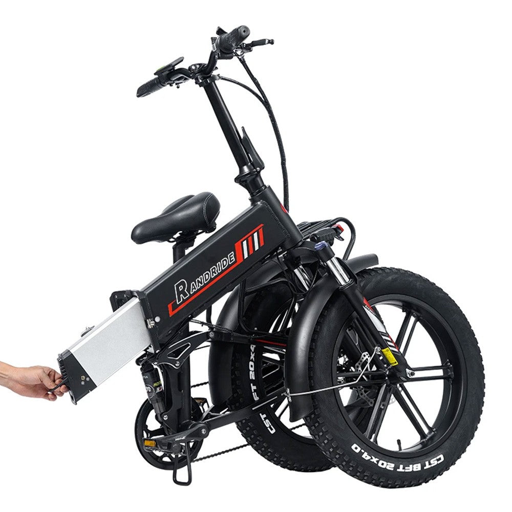 RANDRIDE YX20 Electric Bike 20" Off-Road Fat Tires 1000W Motor