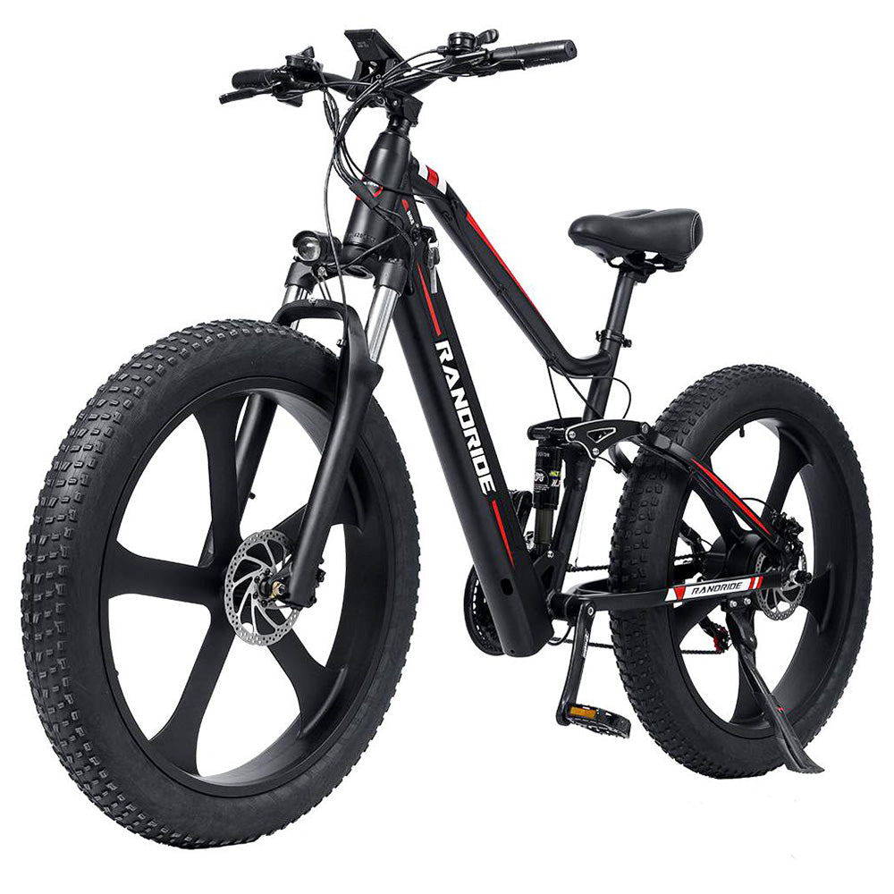 RANDRIDE YX90M Electric Mountain Bike 26" Tires 1000W Motor 48V 13.6Ah Battery