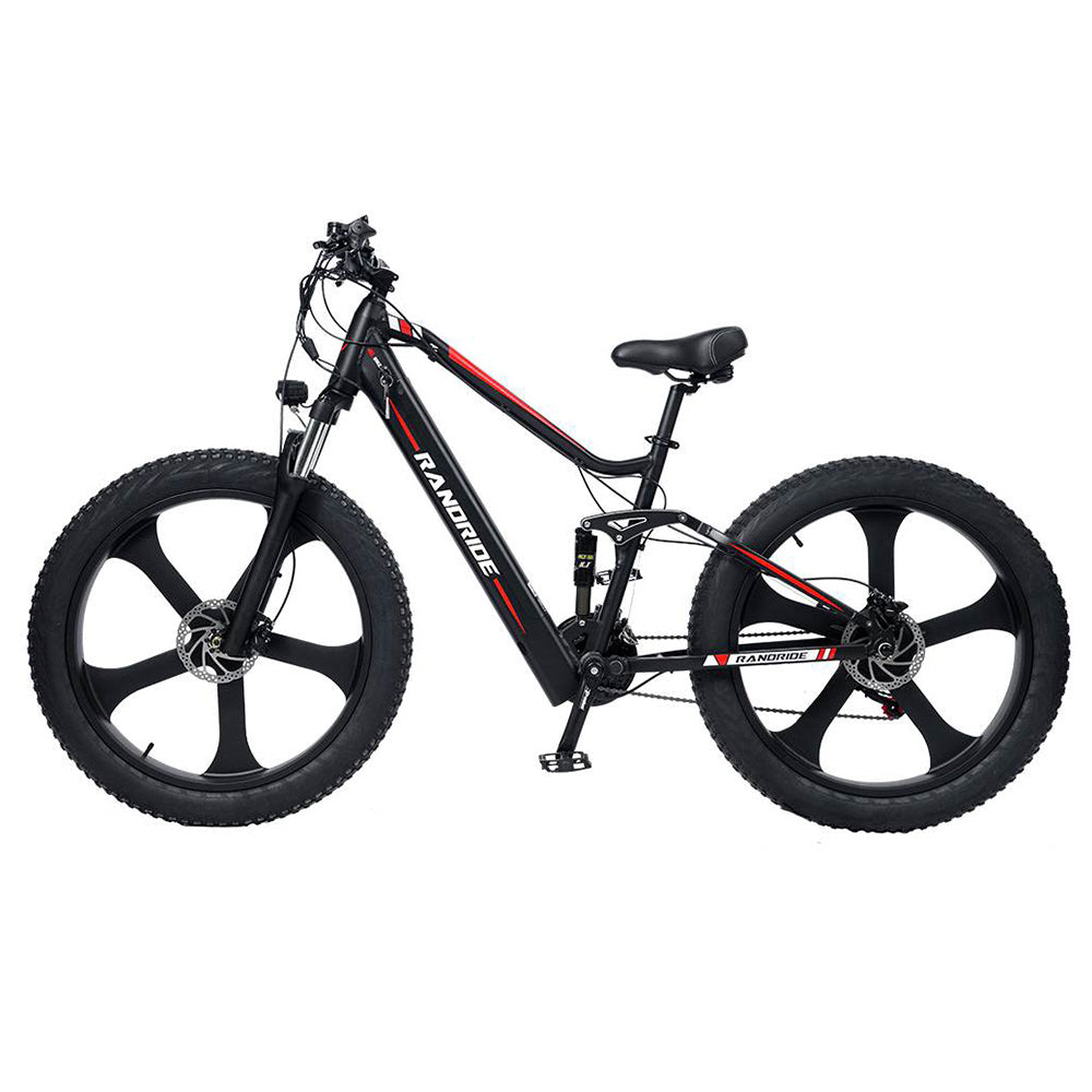 RANDRIDE YX90M Electric Mountain Bike 26" Tires 1000W Motor 48V 13.6Ah Battery