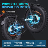 Ridstar H20 Pro Electric Bike 20" Fat Tires Dual 1000W Motors 48V 23Ah Battery