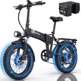 Ridstar H20 Pro Electric Bike 20" Fat Tires Dual 1000W Motors 48V 23Ah Battery