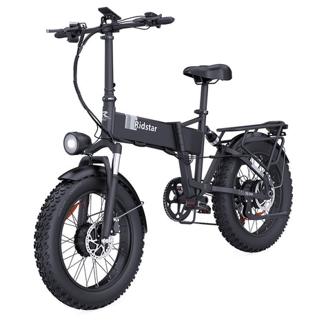 Ridstar H20 Pro Electric Bike 20" Fat Tires Dual 1000W Motors 48V 23Ah Battery