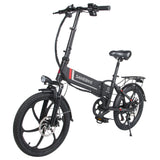 SAMEBIKE 20LVXD30 Electric Bike 20" Tires 350W Motor 48V 10Ah Battery