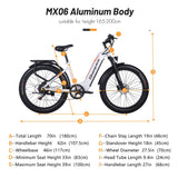 Shengmilo MX06 Electric Off-Road Bike 26" Tires 500W Motor 48V 17.5Ah Battery