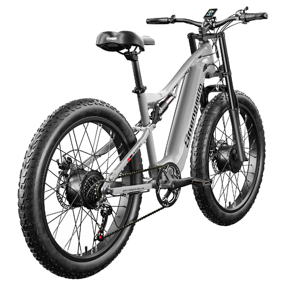 Shengmilo S600 Electric Bike 26" Fat Tires Dual 1000W Motors 48V 17.5Ah Battery