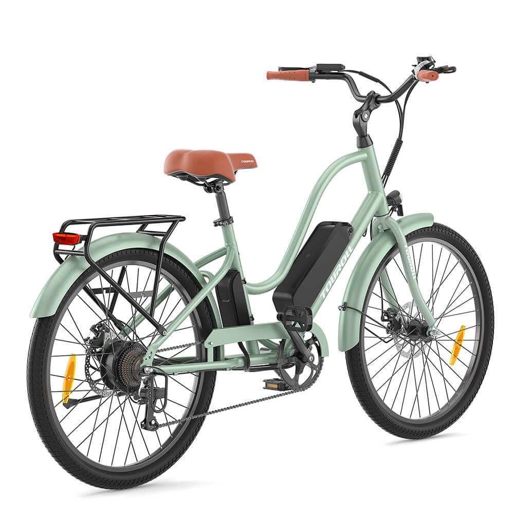 Touroll B2 Retro Cruiser Electric Bike 26" 250W Motor 36V 15.6Ah Battery