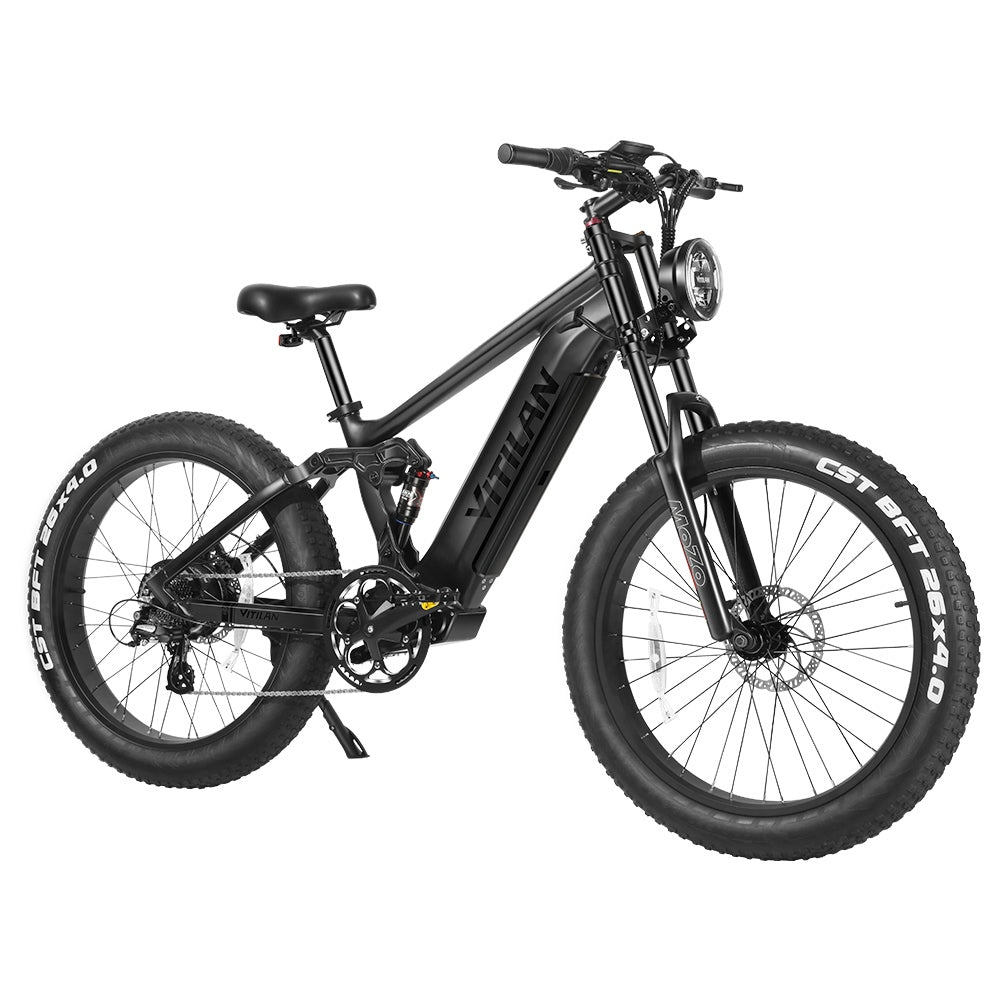 Vitilan T7 Mountain Electric Bike 26" Fat Tires 750W Motor 48V 20Ah Battery