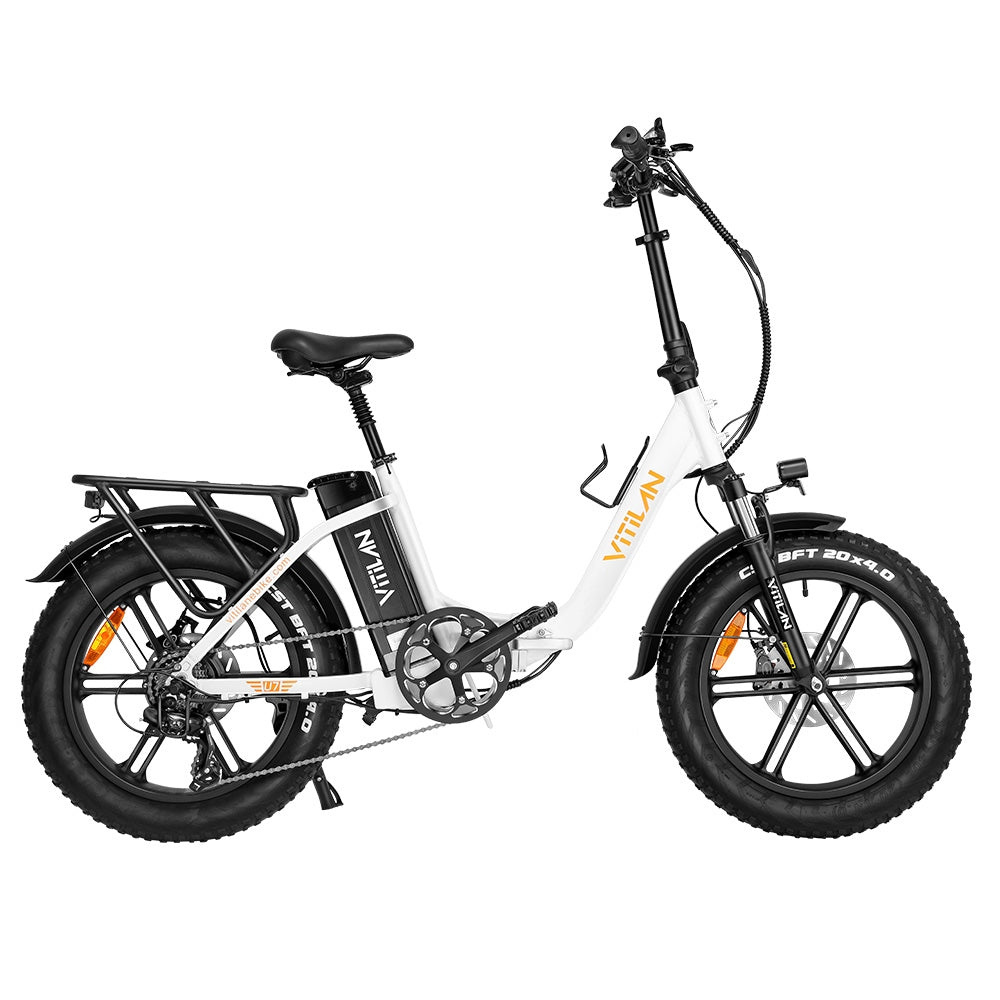 Vitilan U7 2.0 Folding Electric Bike 20" Fat Tires 750W Motor 48V 20Ah Battery