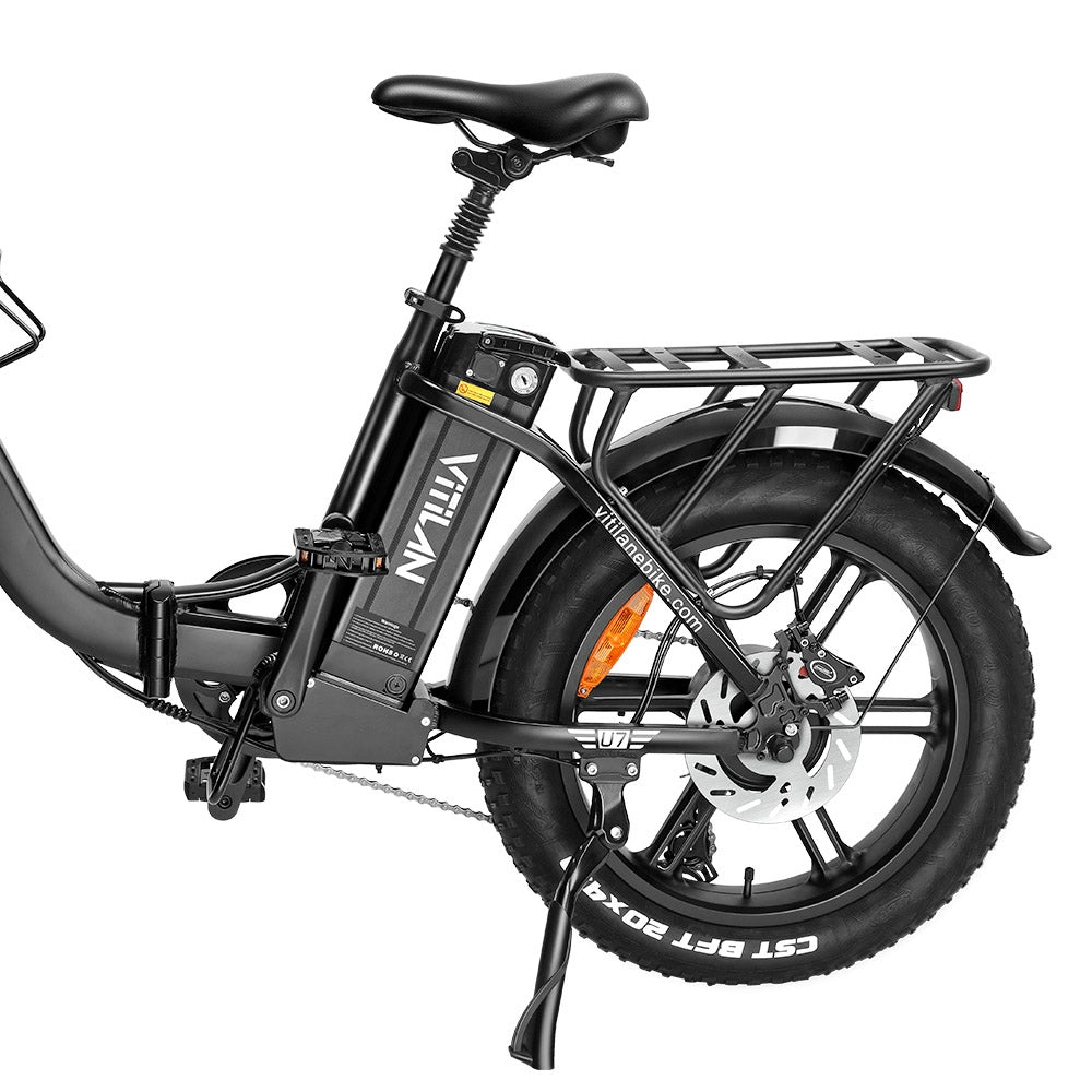 Vitilan U7 2.0 Folding Electric Bike 20" Fat Tires 750W Motor 48V 20Ah Battery