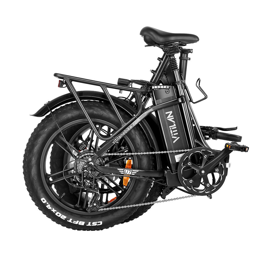 Vitilan U7 2.0 Folding Electric Bike 20" Fat Tires 750W Motor 48V 20Ah Battery