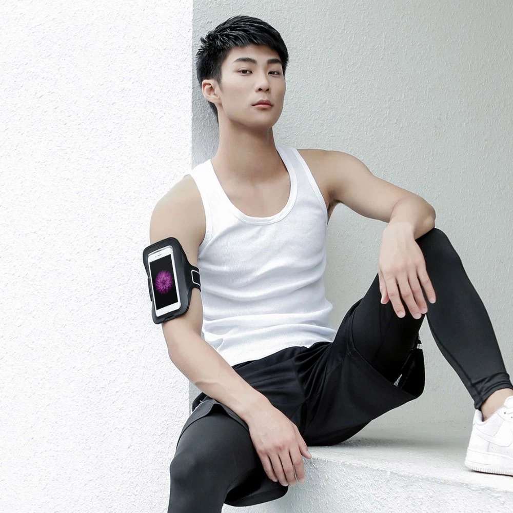 Xiaomi YUNMAI Running Armband Bag with Earphone Hole Mobile Phone Pouch 5 inches